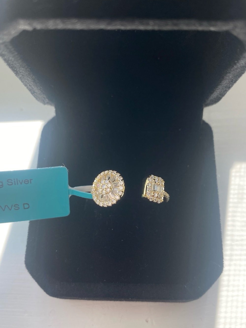 Open Moissanite Ring Size 6